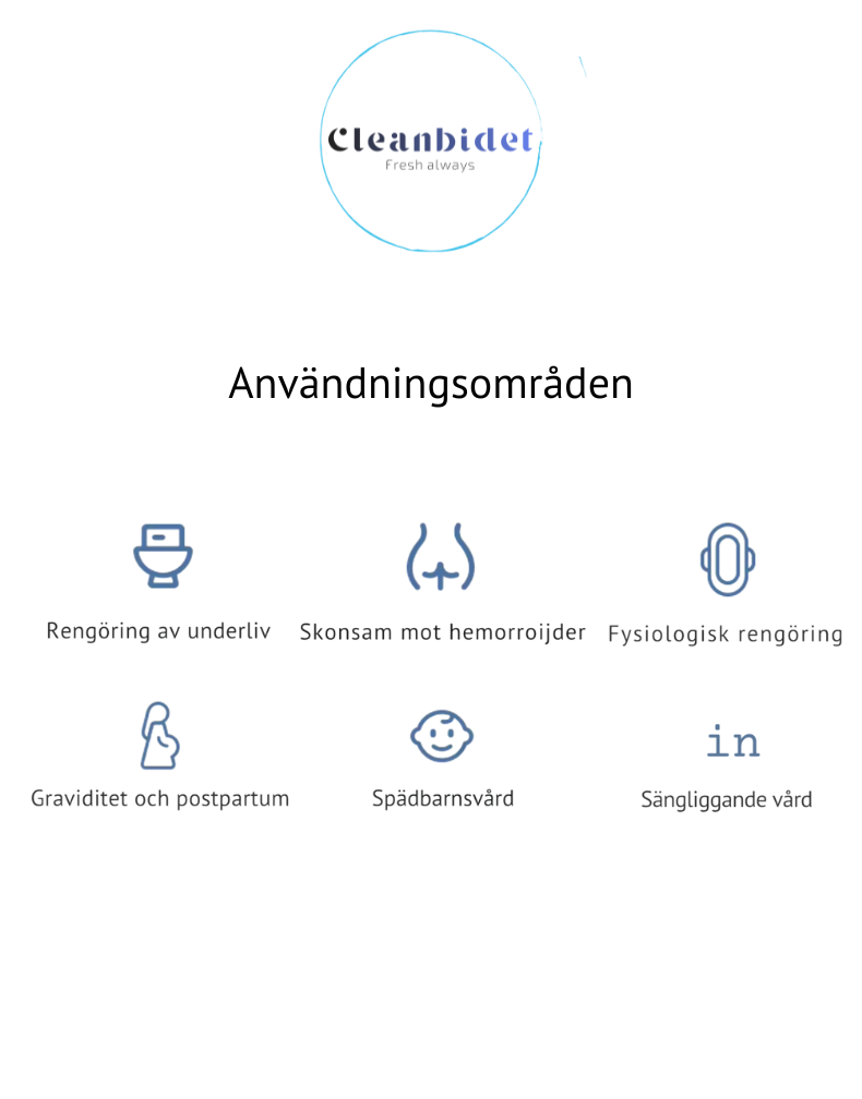 Cleanbidet - Alltid ren och fräsch!