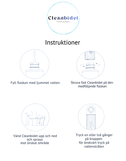 Cleanbidet - Alltid ren och fräsch!